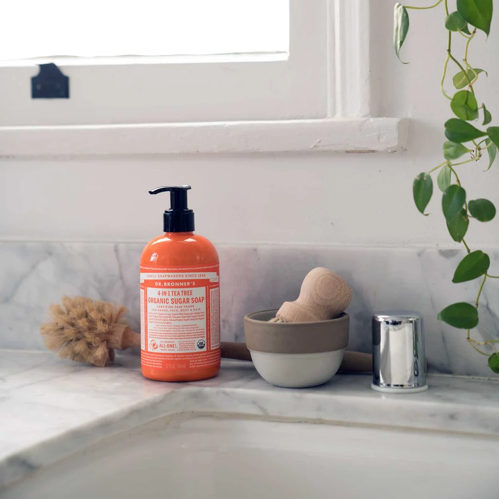 Dr. Bronner's Organic Sugar Soap 4-in-1 Tea Tree